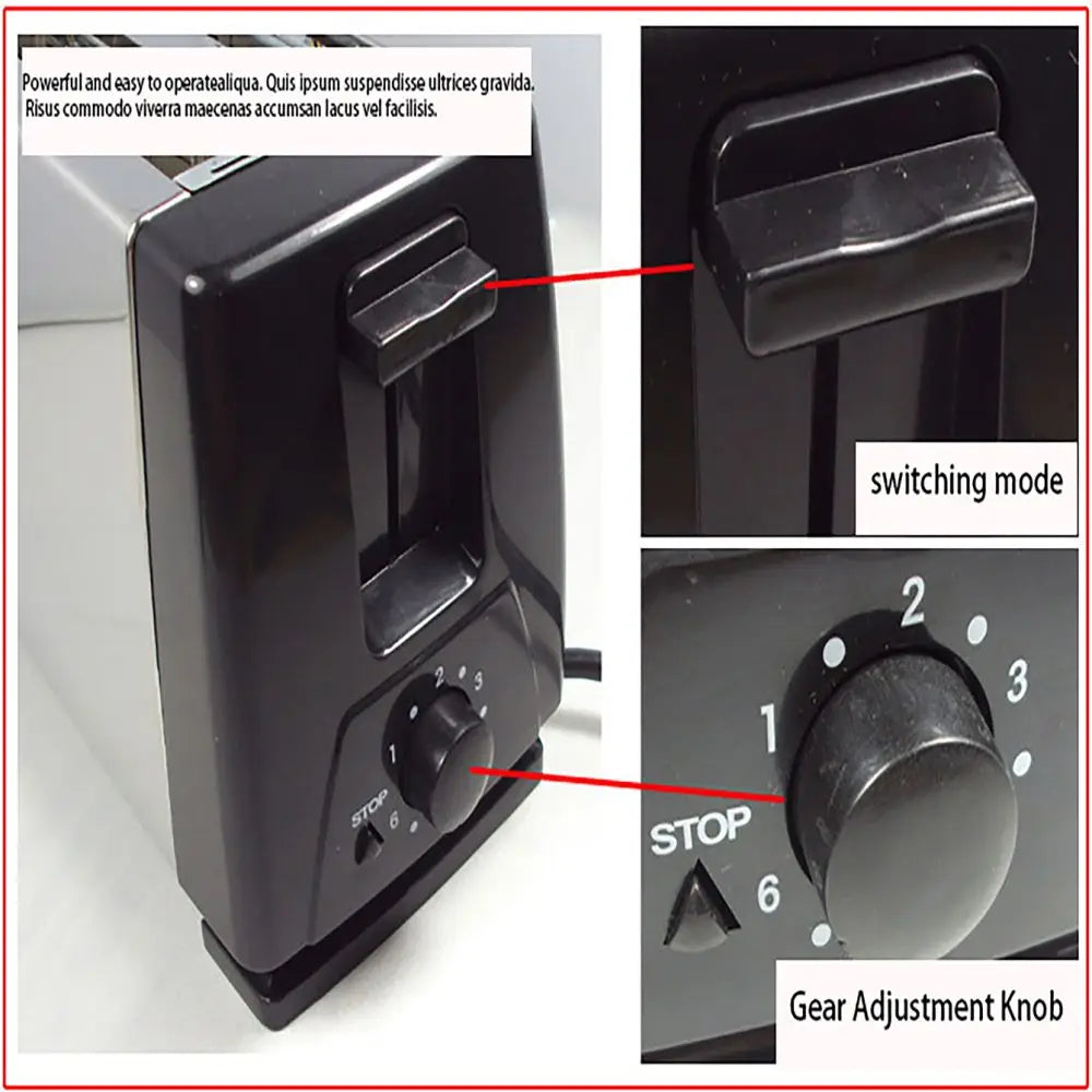 Automatic breakfast sandwich maker, 4 piece electric toaster, Family multi-function breakfast maker Toaster