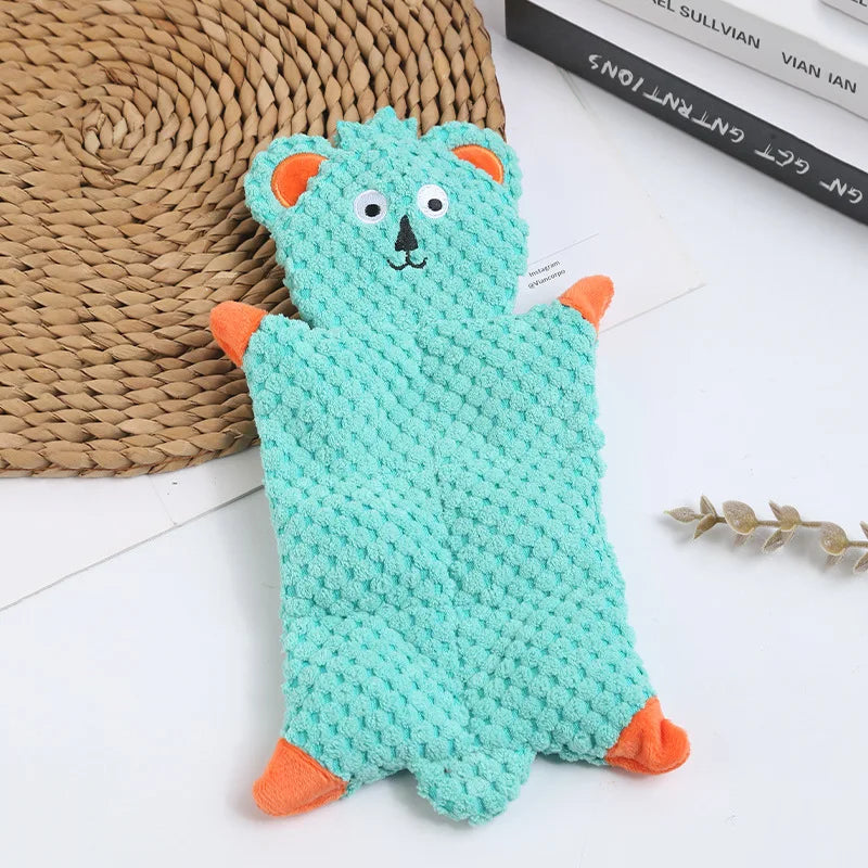 Pet Cute Animal Toy Indestructible Plush Dogs Tooth Chew Play Toy With Squeaker Puppy Supplies Cuddly Toys Resistant Accessories