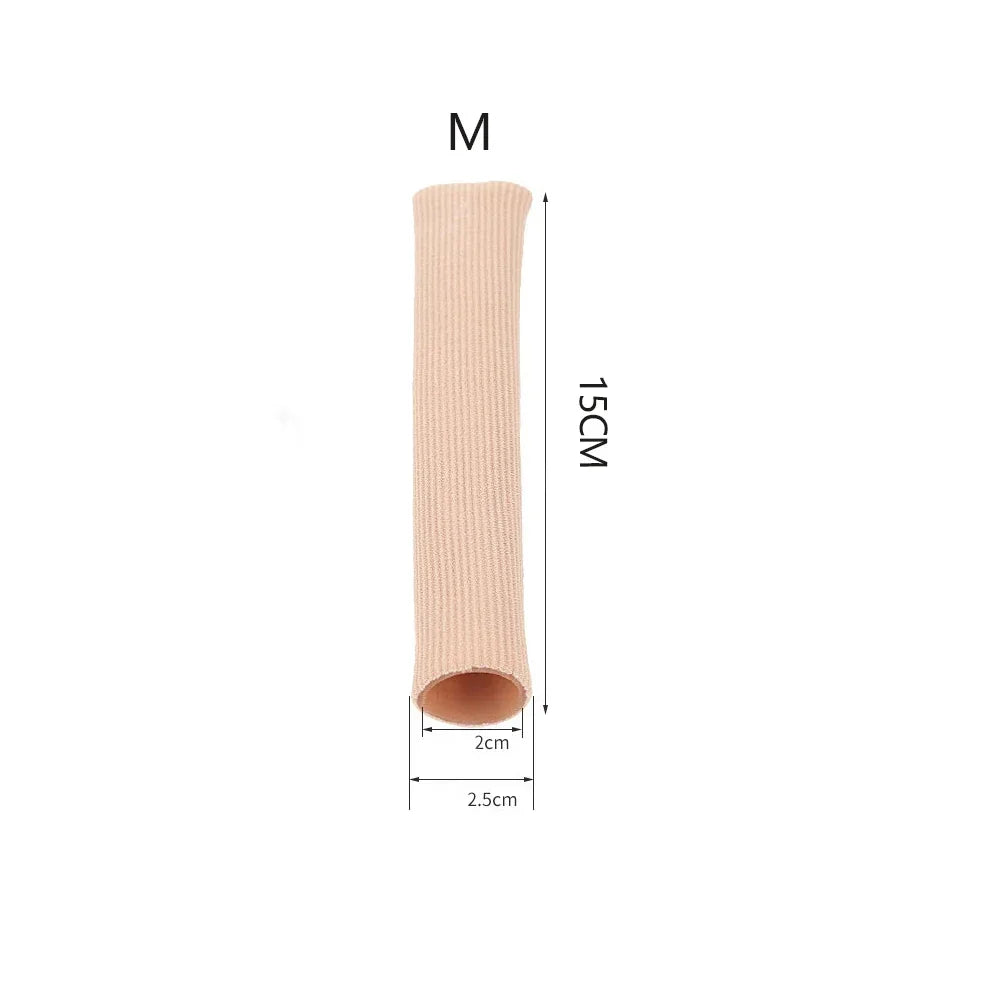Fiber Gel Toe Cover Bandage Calluses Protection Anti Abrasion Pain Relief Tube Toe Separator Finger Protector Foot Care Tools