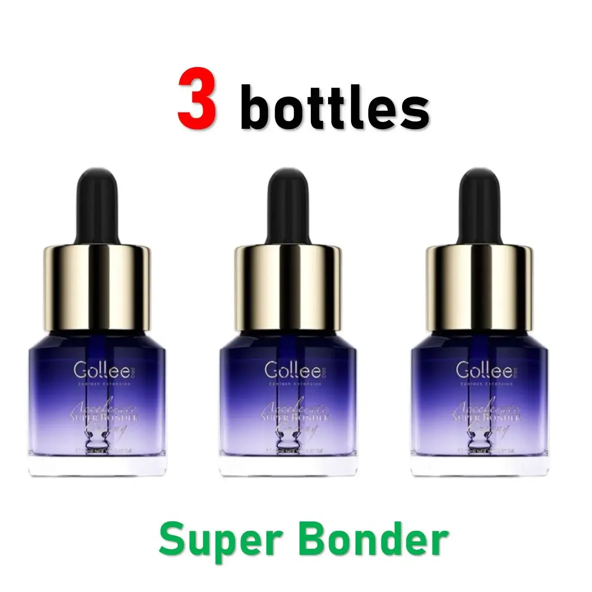 Gollee 0.5s Eyelash Extension Glue Fast Drying Professional Eyelash Adhesive Waterproof Lashes Supplies For Salon Eyelash Glue