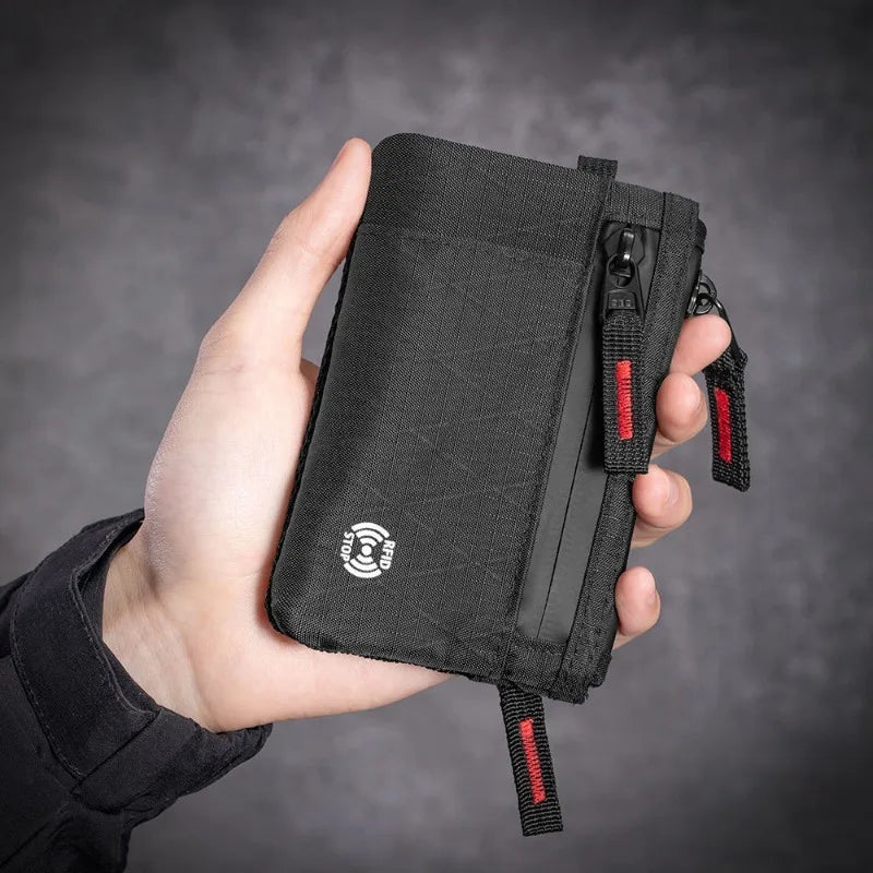 Purse Waterproof Bag Organizer Wristlet Zipper Clutch Passport Holder Wallet Essentials Organizer External Card Slot