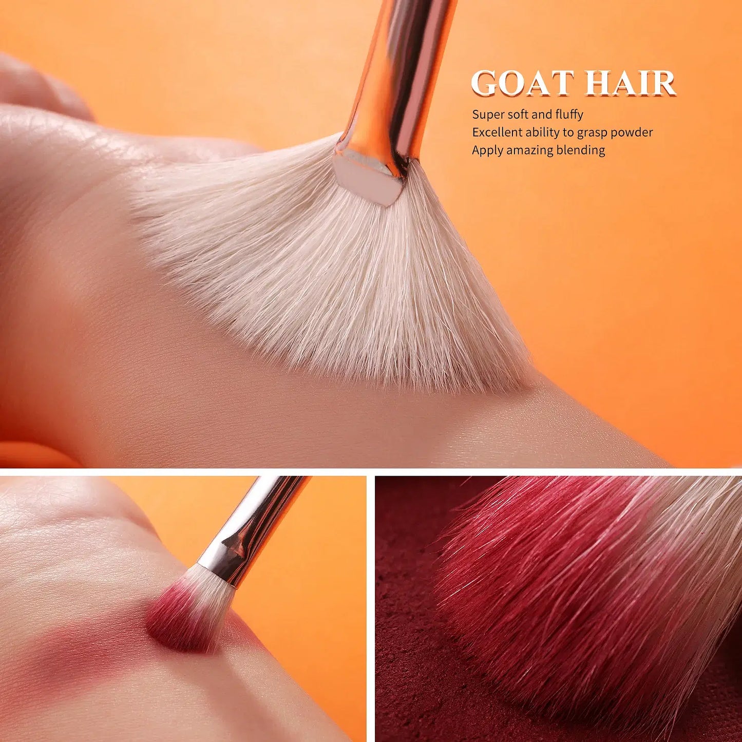 Handle Color: Green, Ships From: Poland - BEILI Makeup Brush Set with Holder 30-42Pcs Professional Foundation Powder Blush Eyeshadow Blending Brushes Kit Make Up Tools