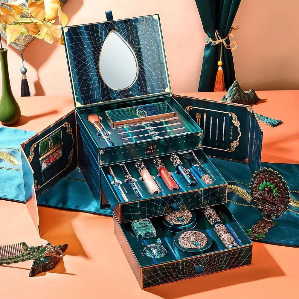 Phoenix  Makeup Sets Include Daily Use Face Powder Foundation Concealer Eyeliner Make up Valentine's Day Christmas Gift Box