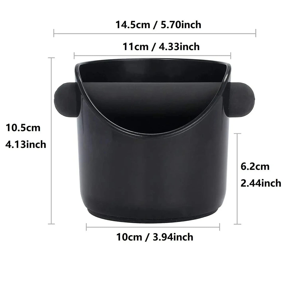 Coffee Powder Barrel Knock Box with Detachable Knock Bar Coffee Utensil Trash Can Restaurant Cafe Hotel Coffee Powder Storage