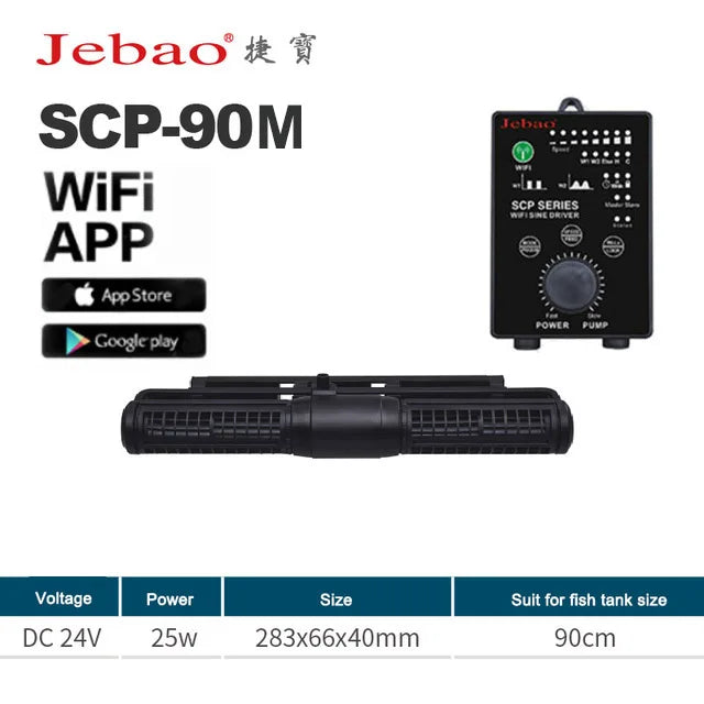 Jebao Wave Maker Surf Pumps SCP50-180 Aquarium Filter Cross Flow Pump Water Pump For Fish Tank Aquariums Accessoires Mute Waves