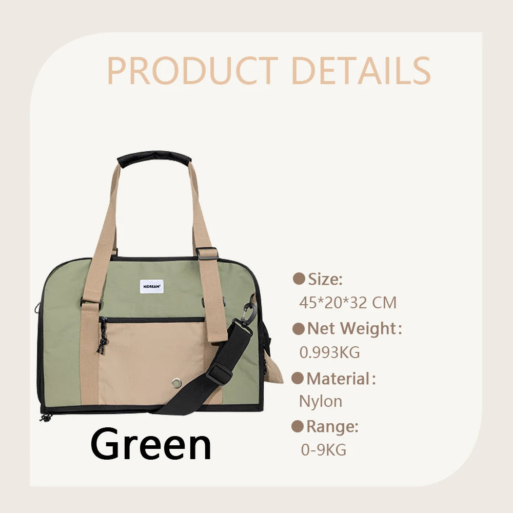 Pet Single Shoulder Tote Backpack Travel Backpack For Cats Outdoor Bag Breathable Portable Cat Outgoing Carrier Bag