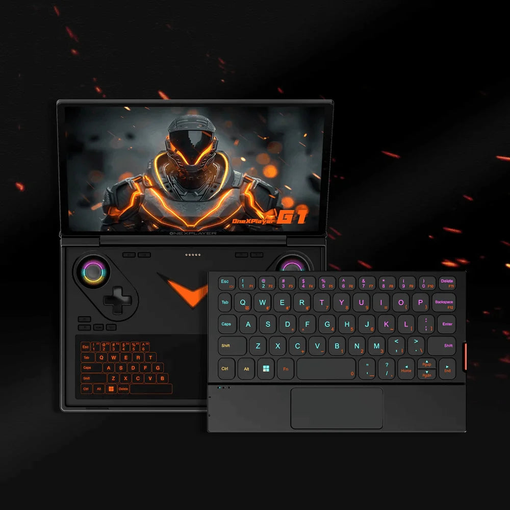 OneXPlayer G1 AMD Ryzen AI 9 HX 370 8.8" Mini Gaming Laptop Mobile Office Games Dual-Mode Keyboard PC Handheld Gaming Console
