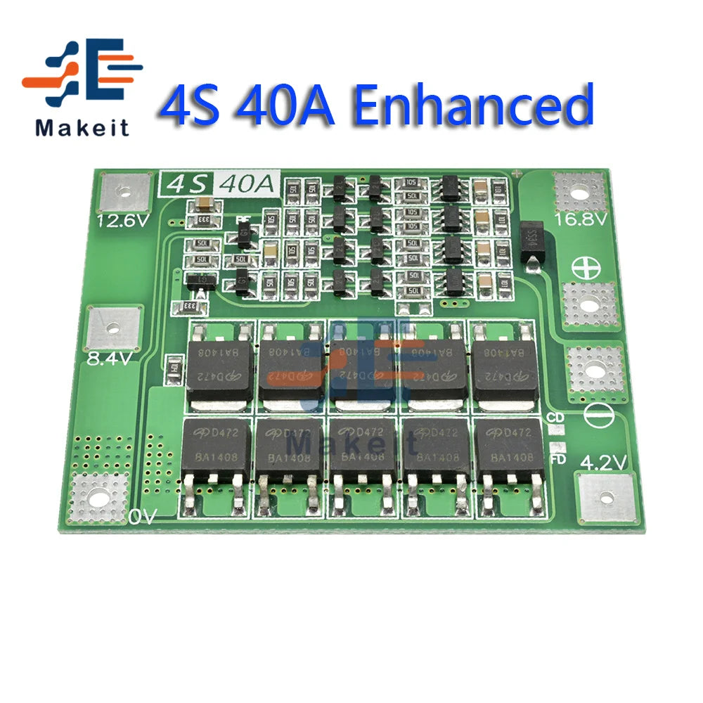 3S/4S Bms Balance Equalizer BMS 3S/4S 12V/24V Li-ion Lithium Battery 18650 Charger Pcb Bms Protection Board With Balancers