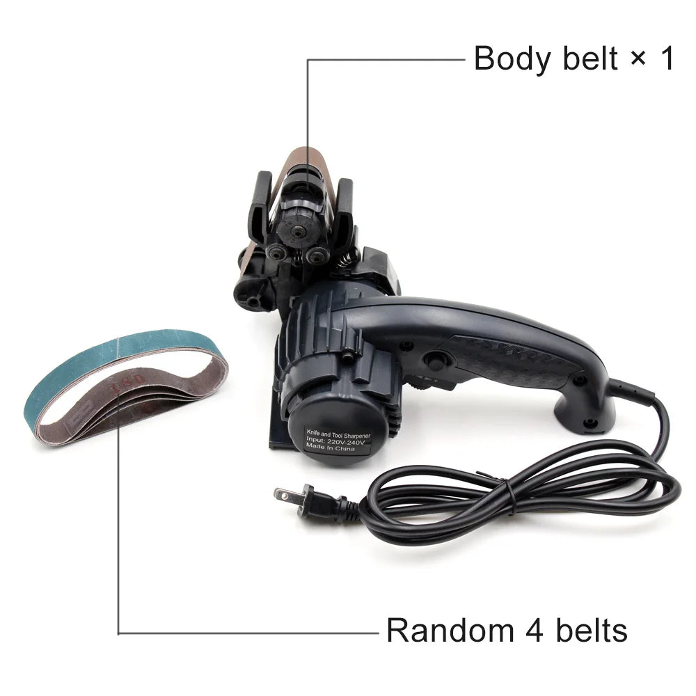 LIHUACHEN M2 Knife Sharpener Electric Professional with Sharpener Replacement Belts Kit Kitchen Sharpening Grinder Knives