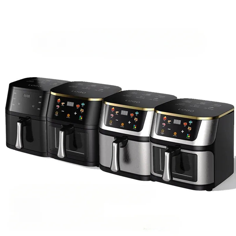 15L Stainless steel Electric Air Fryer Household Large Capacity Intelligent Kitchen Cooker Toaster Oven Combo Digital Display