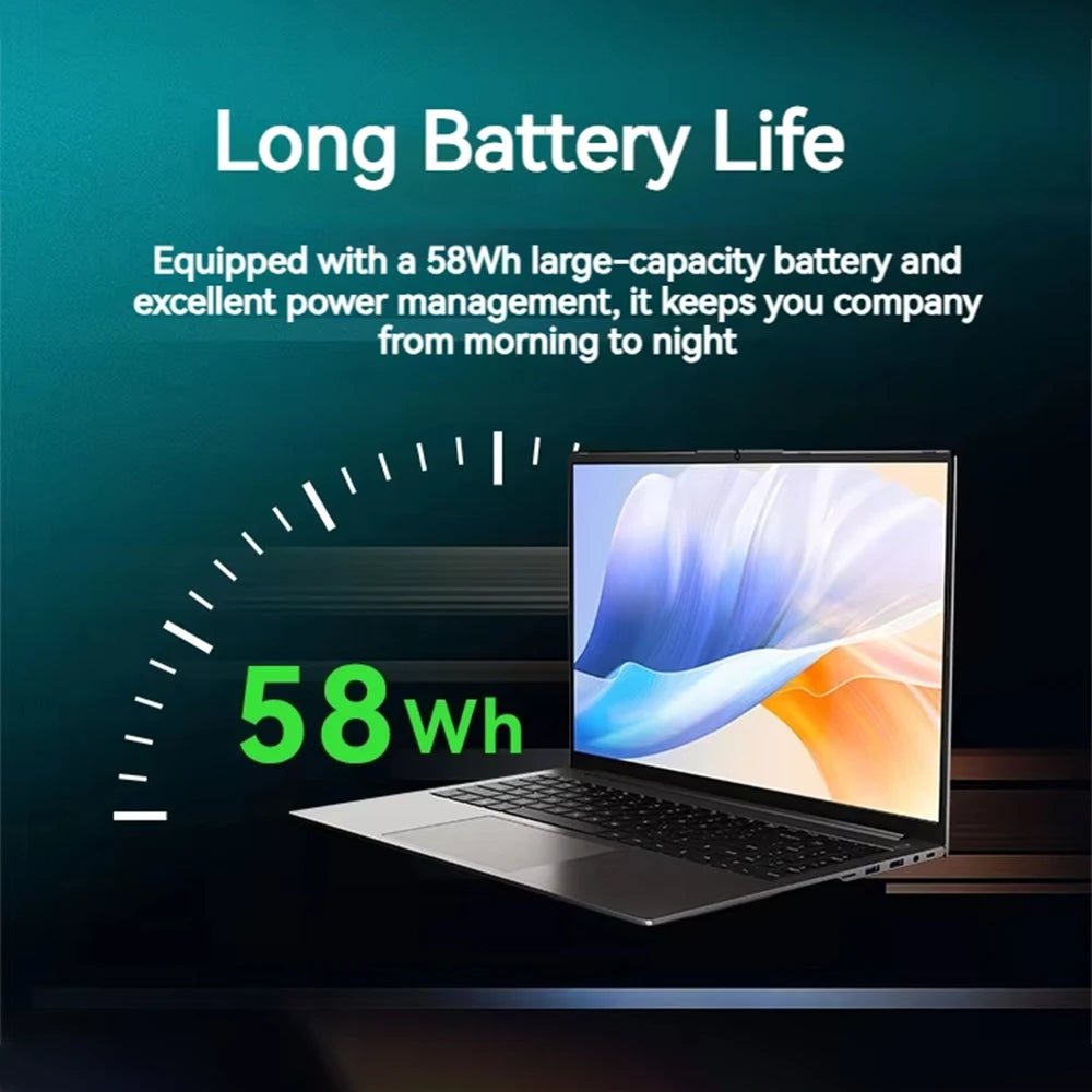 FIREBAT U6B 16 Inch Ryzen7 8745HS AMD Radeon 780M 16GB 512GB DDR5 120Hz 2.5K Wifi6 BT5.1 Gaming Gamer Bussiness Laptop