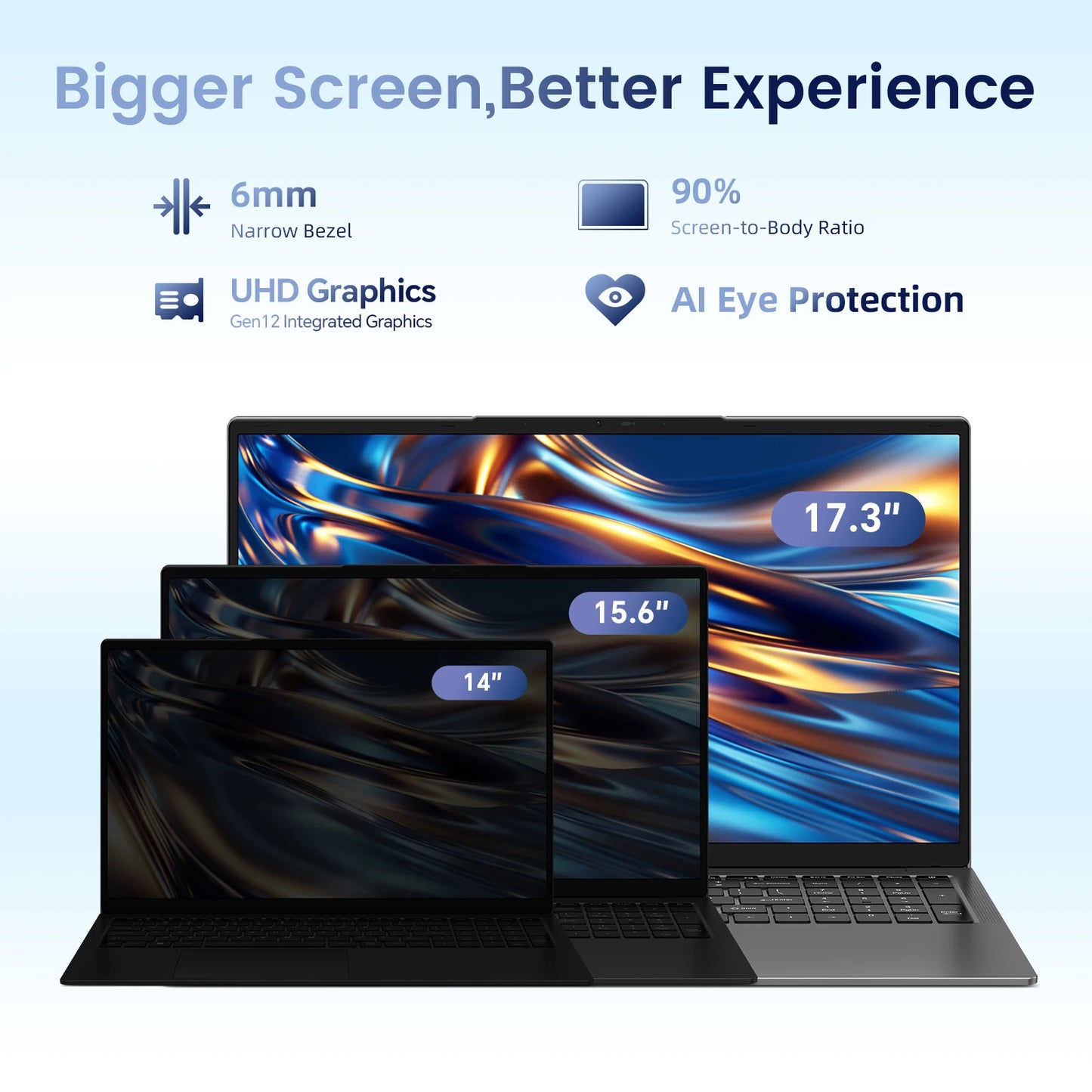 Teclast F17Plus Laptop 17.3 inch, 16GB RAM 512GB SSD, Intel N95, Windows 11 Pro Notebook, 180° Flip Laptops Computer, Backlit Keyboard, mini-HDMI，USB 3.2x3