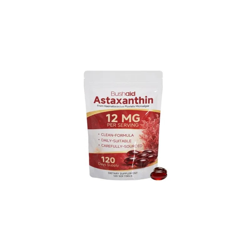 Docteat Astaxanthin Softgels 12 Mg Per Serving 120 Softgels From Haematococcus Pluvialis Microalgae, Supports Daily Care