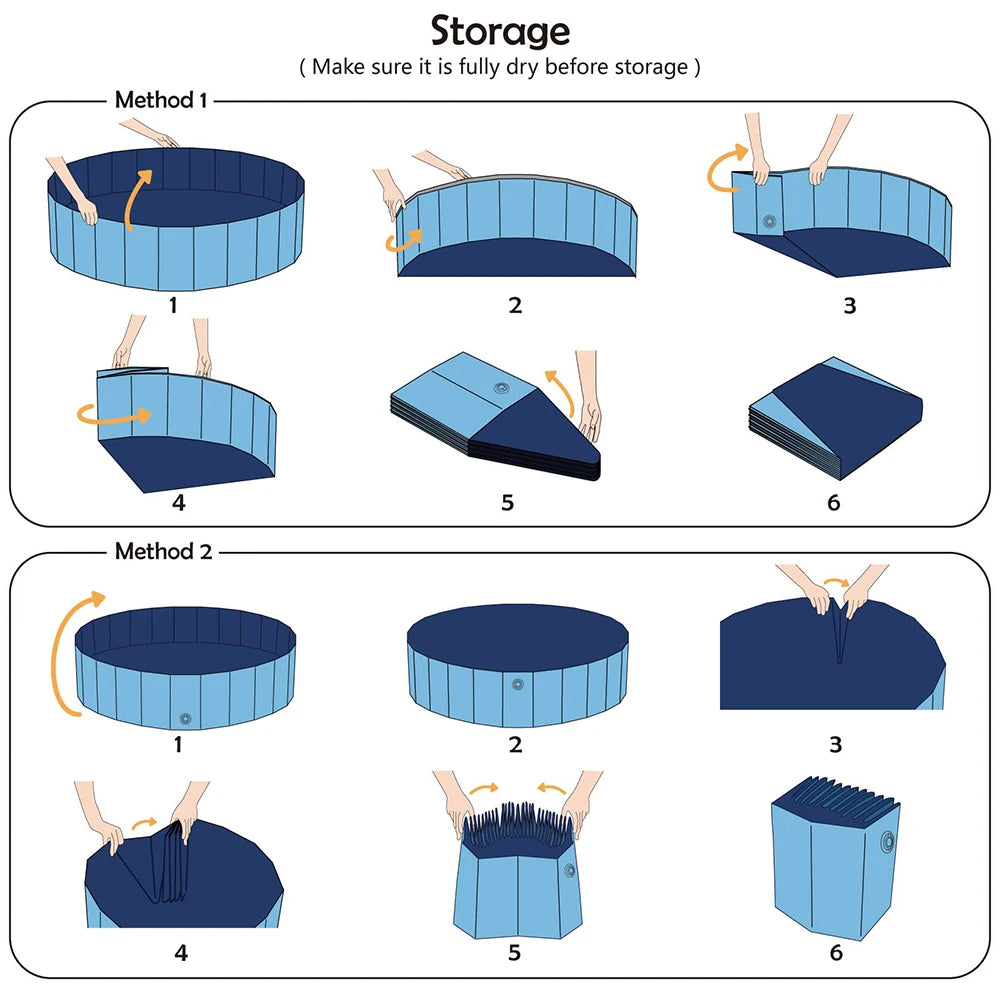 Folding bathtub for dogs and cats, a must-have for cooling down in the summer pool for dogs, and a portable pet bathtub for