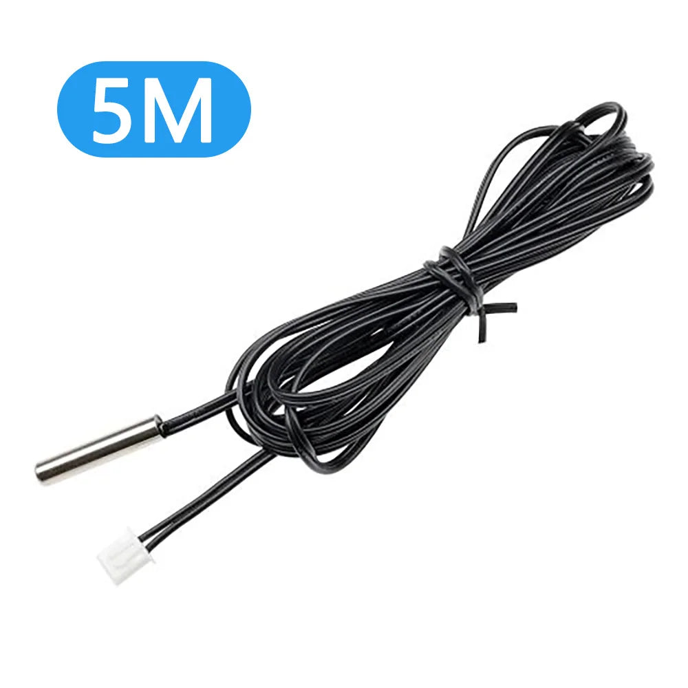 30Cm 50Cm 1M 2M 3M 5M Ntc 10K 1% 3950 Thermistor Temperature Sensor Waterproof Probe Cable For Arduino W1209 W1401