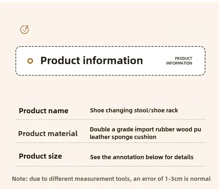 New Chinese style shoe changing stool with seating at the entrance, entrance door, shoe rack, entrance hall, household soft bag,