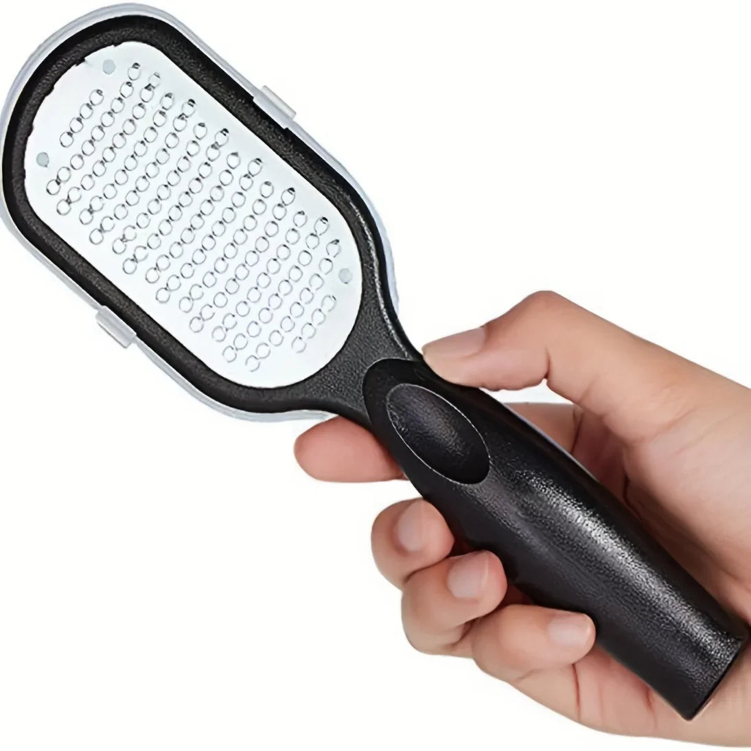 1/2Pcs Professional Duty Stainless Steel Painless Foot File Remover with Splash Guard Handle Suitable for Care Cracked Heel