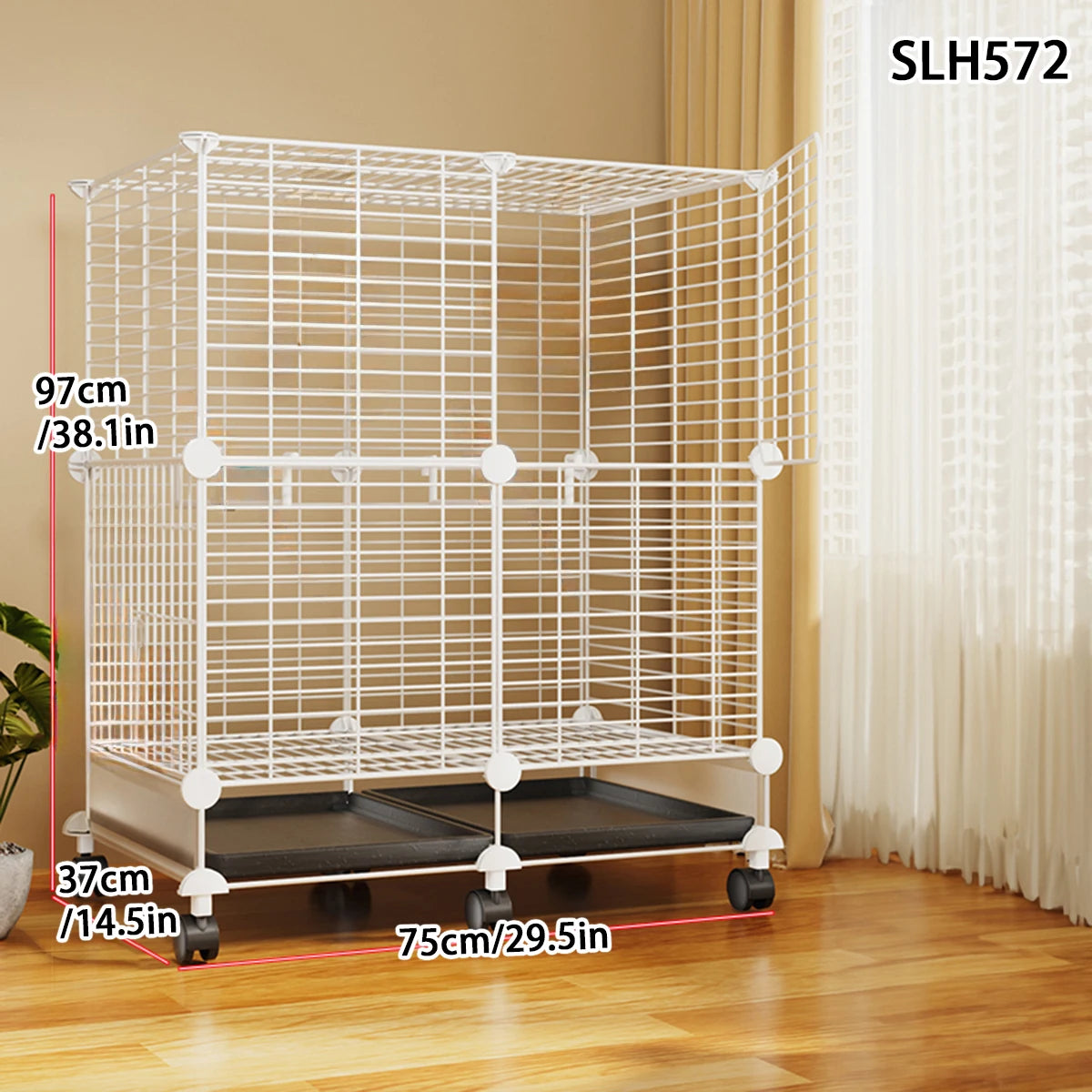 Bird Cage Household Large Tiger Skin Cockatiel Luxury House Splash-Proof New Small Thrush Dadan Myna Black Iron Bird Cage