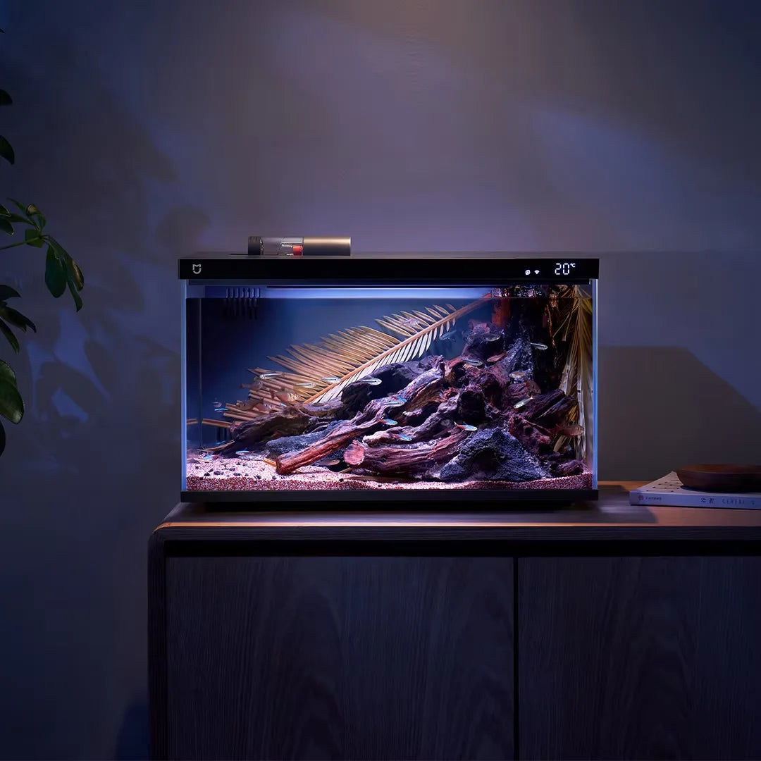 Xiaomi Mijia Smart Fish Tank 20L Work With Mijia APP Mobile controlled remote feeding Smart Lighting System Light Aquarium