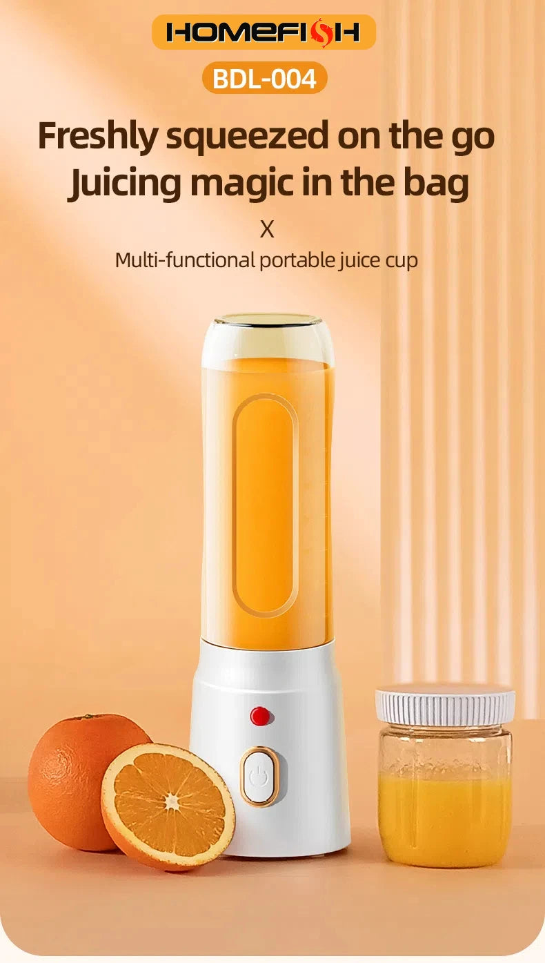 500ML Portable Electric Blender 40W USB Rechargeable Cordless Juicer High Powerful Juicer Cup For Smoothie Milkshake Juice Food