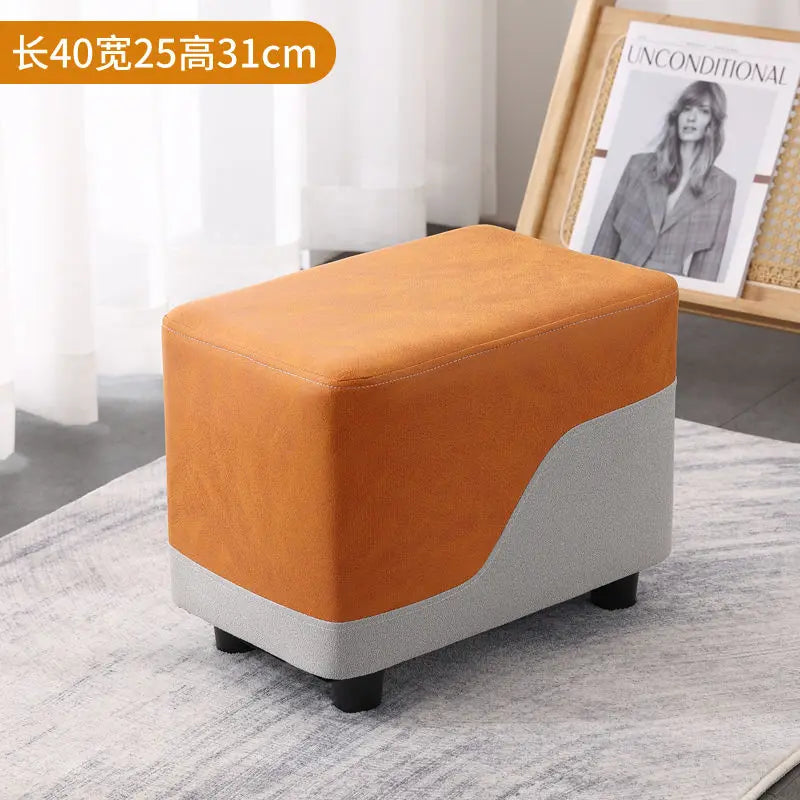 New Small Stool Luxury Adult Low Stool Household Coffee Table Stool Bench Living Room Light Technology Cloth Shoe Changing stool