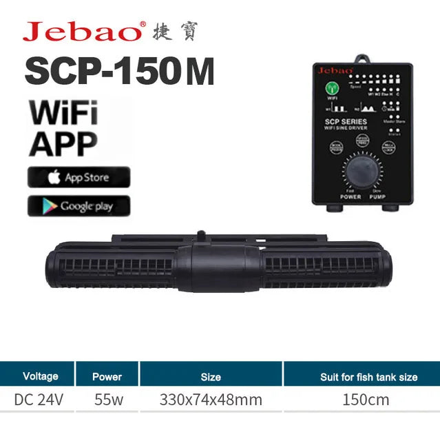 Jebao Wave Maker Surf Pumps SCP50-180 Aquarium Filter Cross Flow Pump Water Pump For Fish Tank Aquariums Accessoires Mute Waves