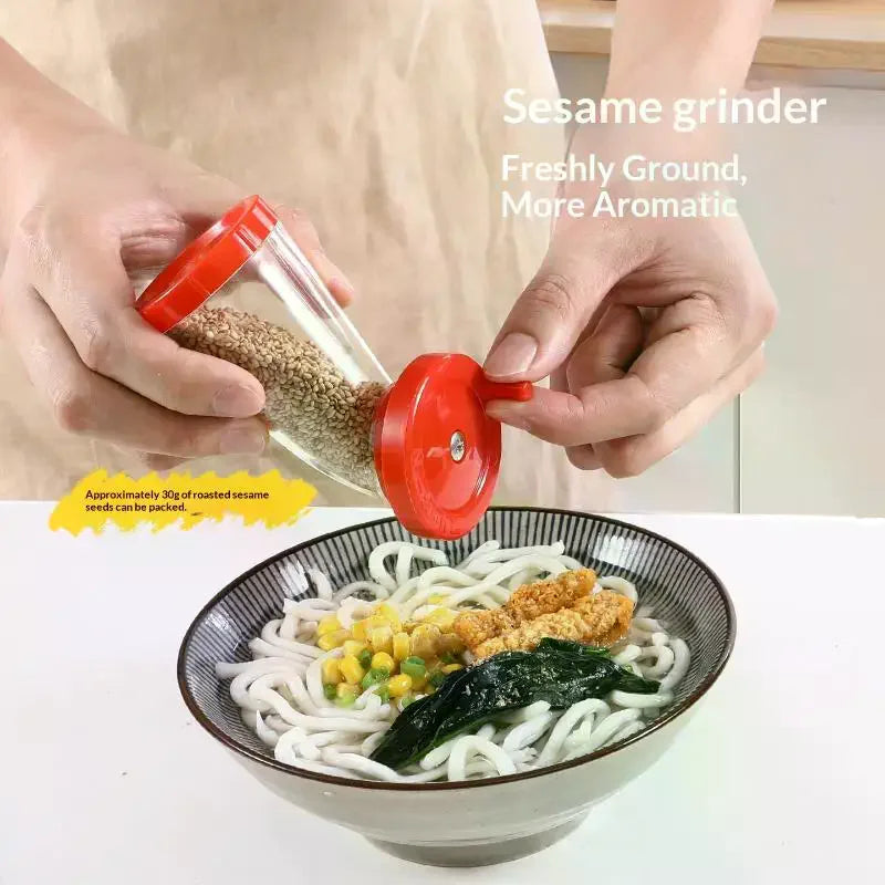 Manual Sesame Grinder Hand Seasoning Crusher Tool Handmade Salt Or Pepper Grinder For Home Kitchen Salt Pepper
