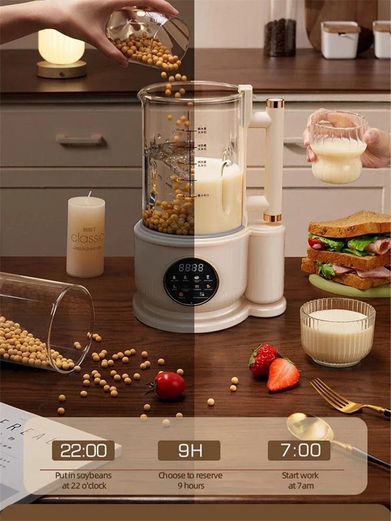 1500ML Electric Juicer Ice Crusher Food Blender For Kitchen Soy Milk & Juice Maker with High-Tech Glass Wall breaking machine