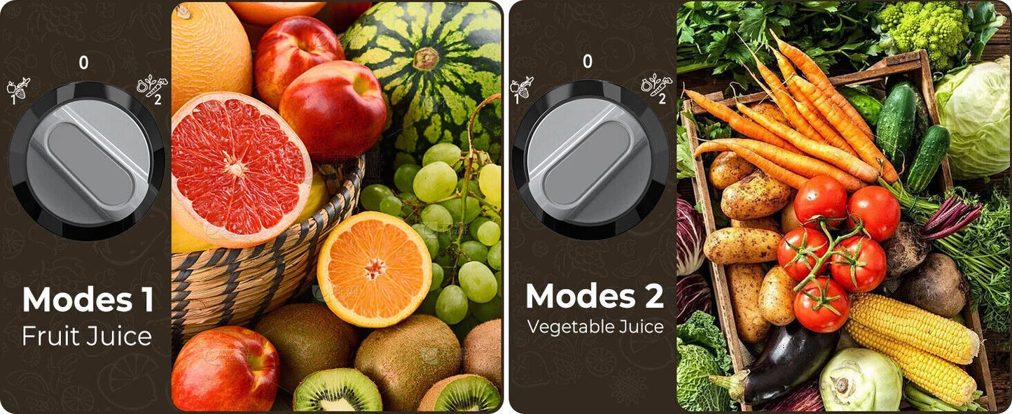 SEJOY Juicer Extractor with 2 Speeds, 3" Big Mouth Centrifugal Juicer Maker with BPA-Free, safe Compact Centrifugal Juicer