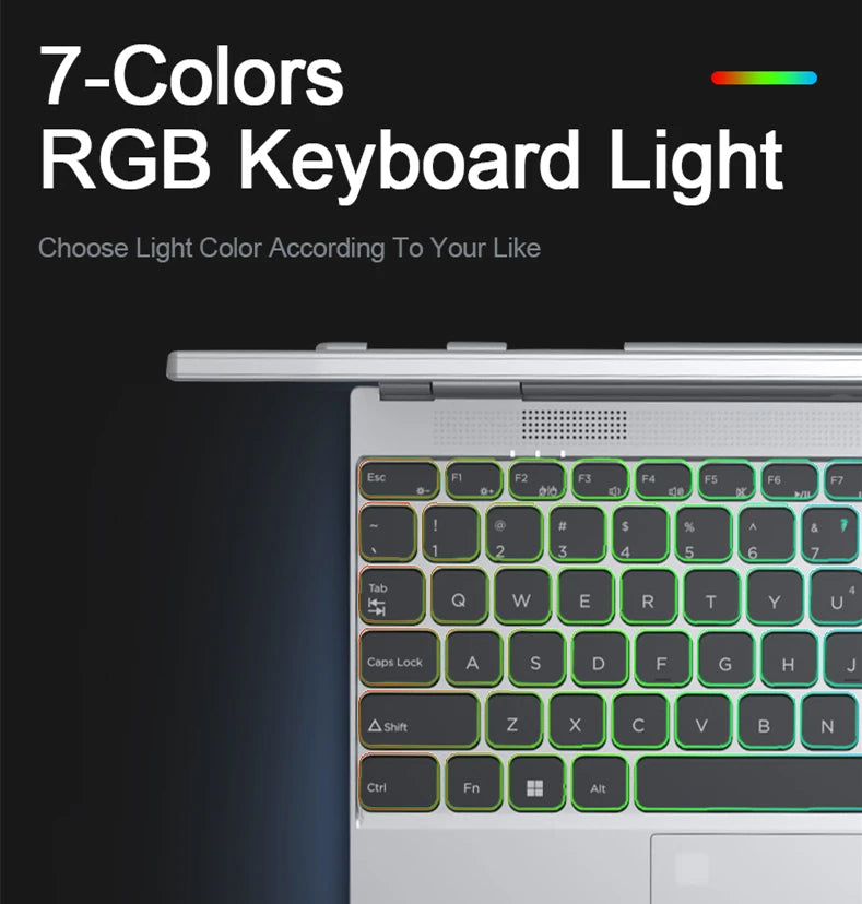 CRELANDER 360 Degree Rotating Touch Screen Laptop 14 Inch Intel N5105 RAM 16GB Windows 11 Portable PC Notebook 2 In 1 Laptop