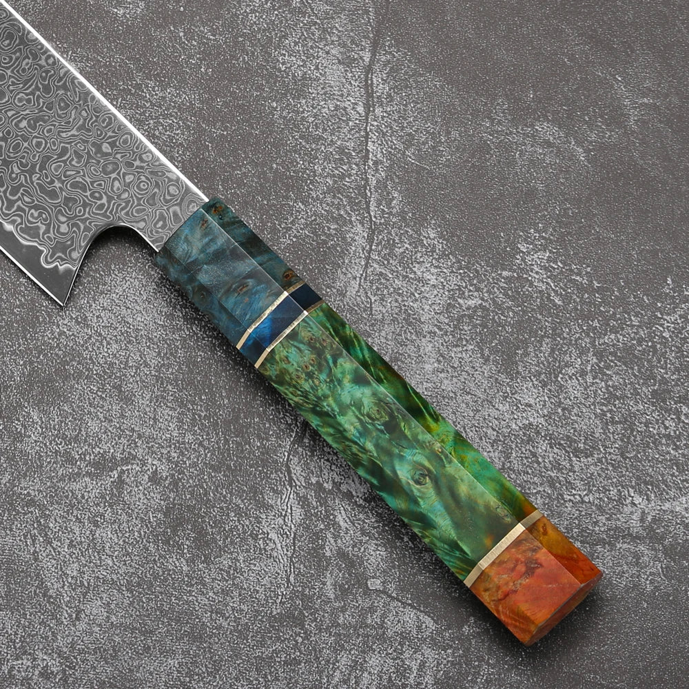 8 Inch Chef Knife 67 Layers VG10 Damascus Steel Kitchen Knives Stabilized Colored Wood Handle Professional Japanese Kiritsuke Kn