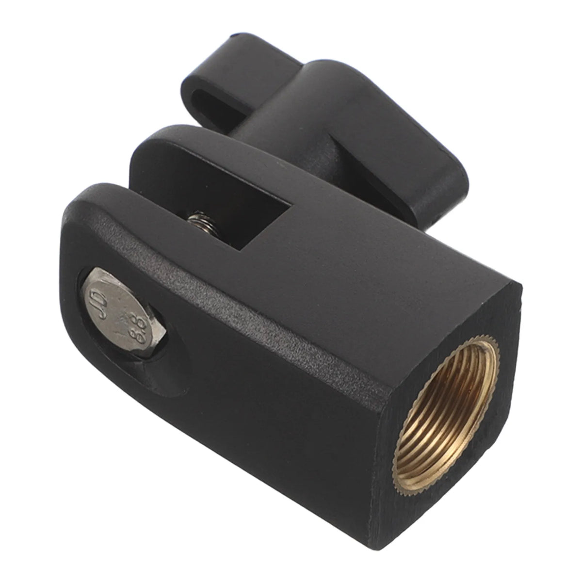 Mic Stand Shock Mount Adapter 58 Thread Metal Clamp Black Anti Vibration Microphone Mount for Recording Studio Mic Arm