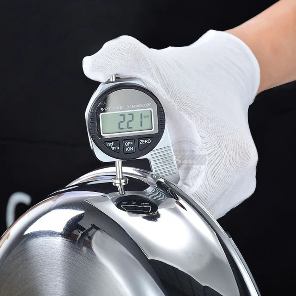 304 Stainless Steel Wok Non-Stick Frying Pan Steak Frying Pan Uncoated Kitchen Cookware Suitable For Gas Stove Induction Cooker