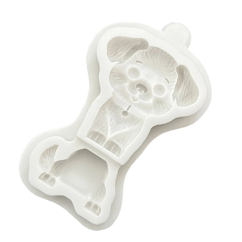 Dog Puppy Silicone Sugarcraft Mold Chocolate Cupcake Baking Fondant Cake Decorating Tools