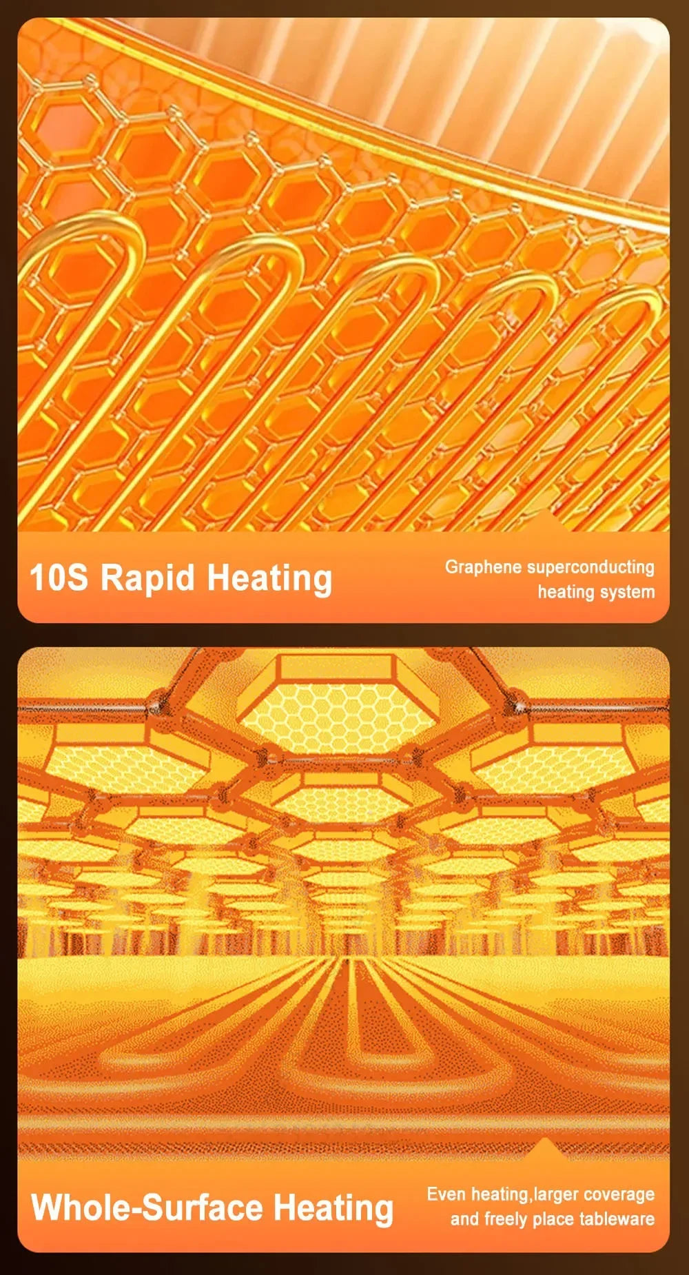 Electric Warming Tray Food Warmer Mat Foldable Coffee Warming Pad for Food Portable Electric Warming Tray Silicone Warmer Plate