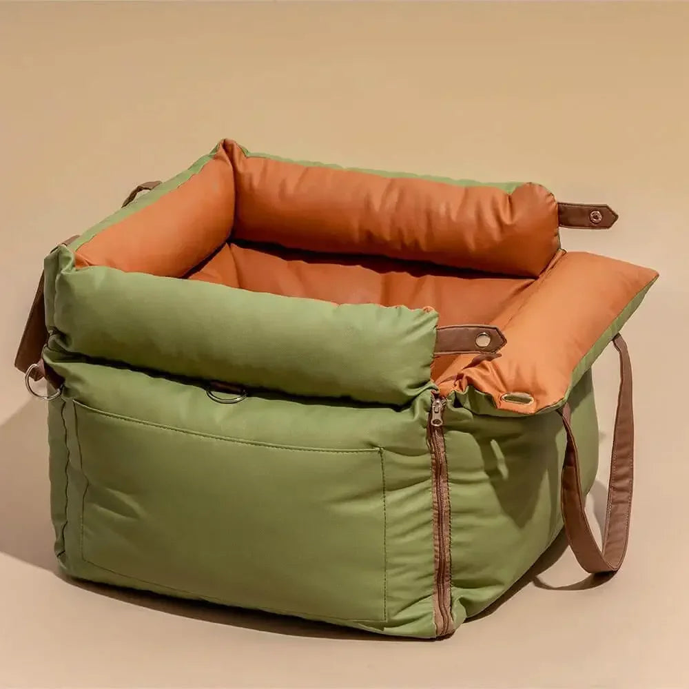 1 Portable Pet Car Seat with Stain and Scratch Protection, Easy To Clean Small To Medium Dog Travel Carrier, Pet Car Kennel