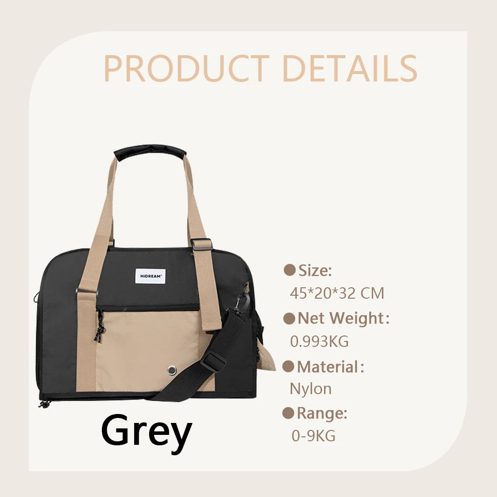 Pet Single Shoulder Tote Backpack Travel Backpack For Cats Outdoor Bag Breathable Portable Cat Outgoing Carrier Bag