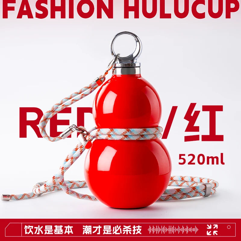 SAMADOYO-6 Hour Insulated Tumbler | Gourd Shape with Straw | Exclusive Design, 520ml