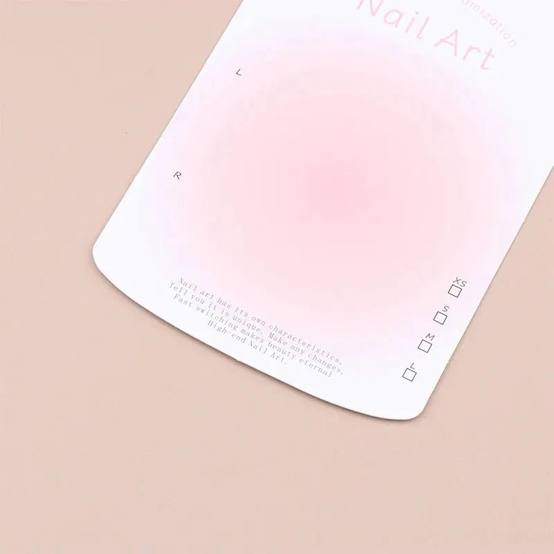 10PCS Press-On Nail Packaging Display Handmade False Design Swatch Show Card Manicure Sample Salon