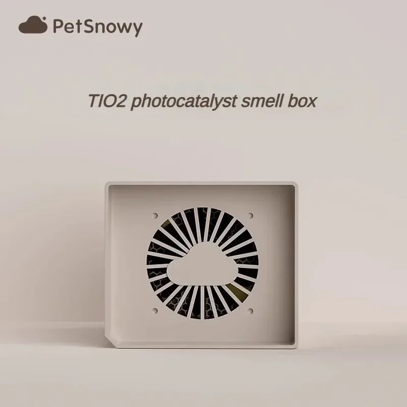 PetSnowy Cat Toilet Box/mat/Filter Mesh/Rubber Strip/Charger/Cat Litter Complete Set of Accessories Toilets Ball Compartment