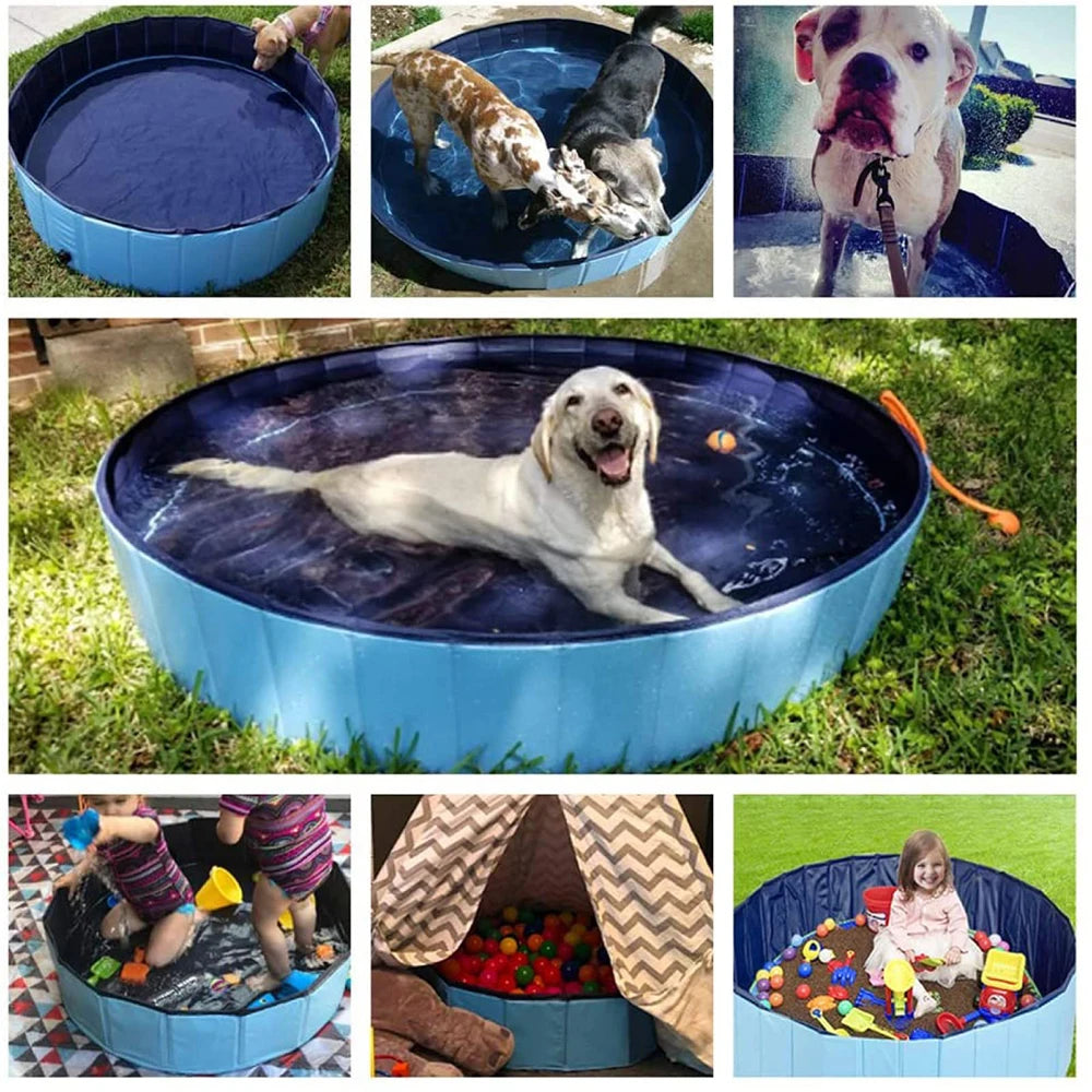 Folding bathtub for dogs and cats, a must-have for cooling down in the summer pool for dogs, and a portable pet bathtub for