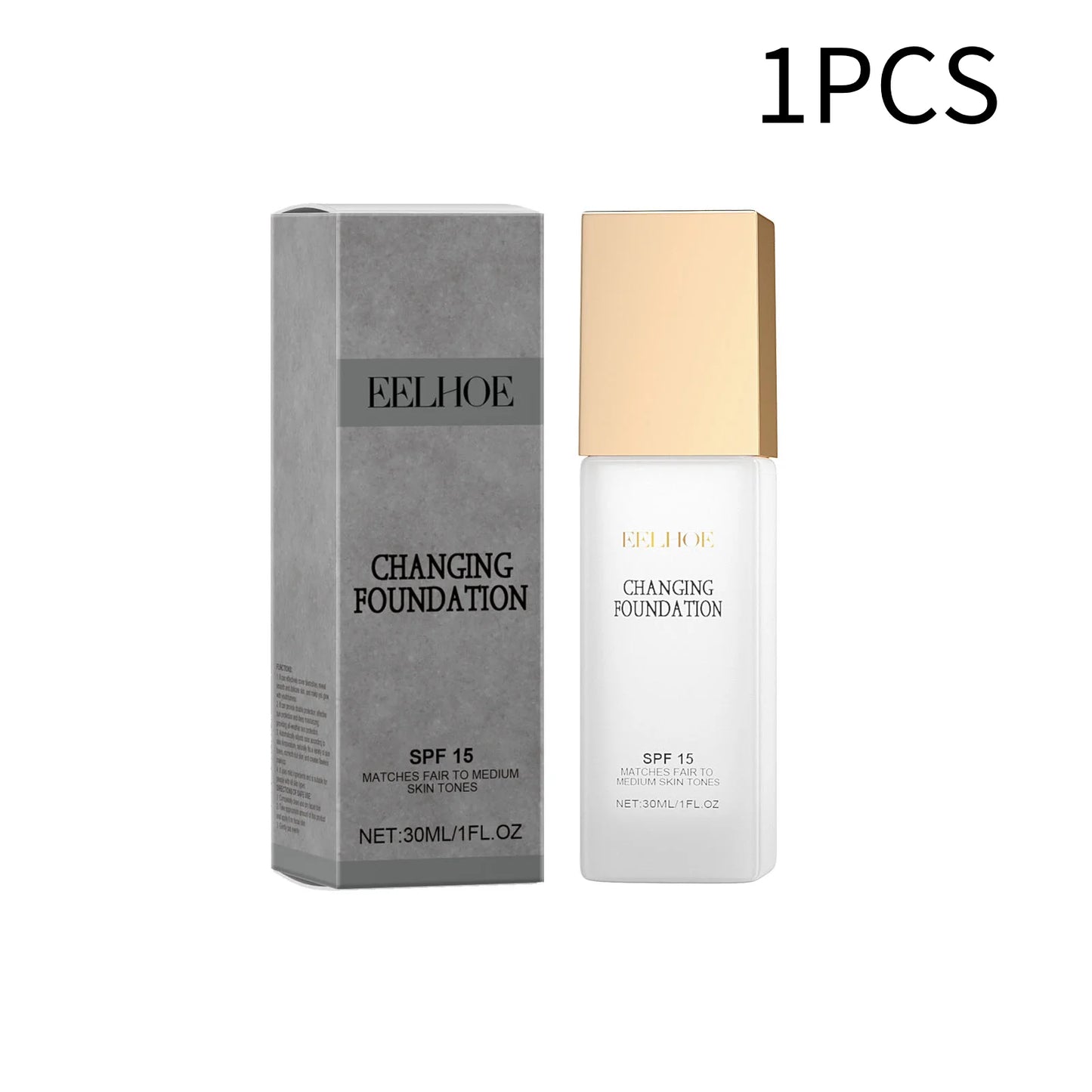 Liquid Foundation Naturally Covers Flaws Full Coverage Matte Moisturizer Oil-control Sunscreen Spf 15 Waterproof Sweat-resistant