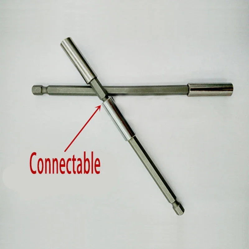 1/4'' Hex Shank Magnetic Screwdriver Extension Drill Bit Holder 60/75/100/150mm