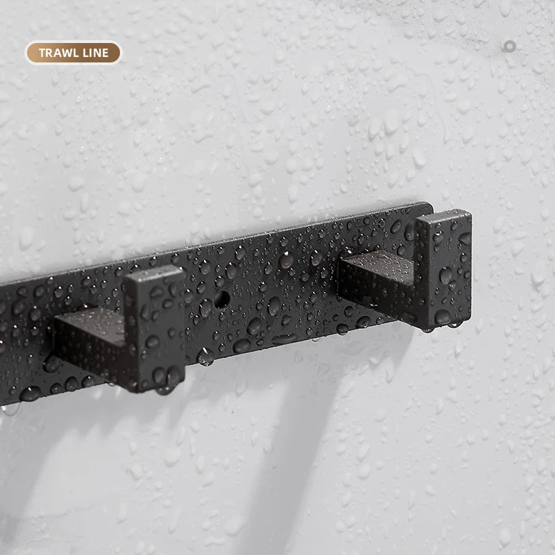 Stainless Steel Coat Rack Wall Mount - Multi-Functional Hanger with Clothes Hooks Bag And Hat Holder for Entryway Bathroom