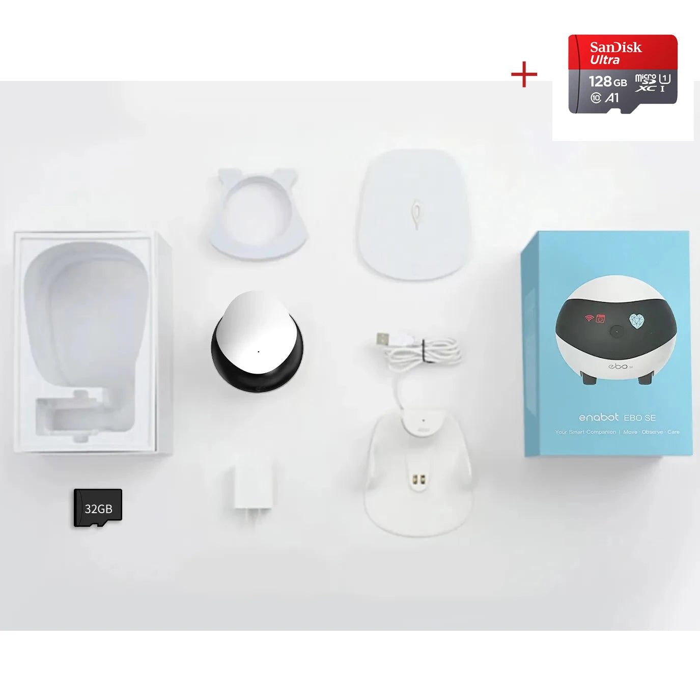 Enabot EBO SE Camera Robot for Dog Cat Baby 1080P Wifi 2.4G 5G 360° Home Security Pet Camera Startlight Night Vision