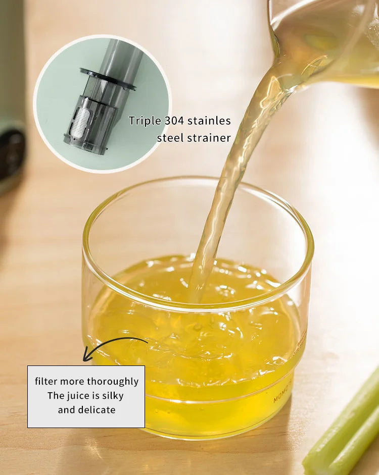 Mokkom Mini Slow Juicer Household Full-automatic Small Multifunctional Residue Juice Separation Fruit Mini Frying Juicer