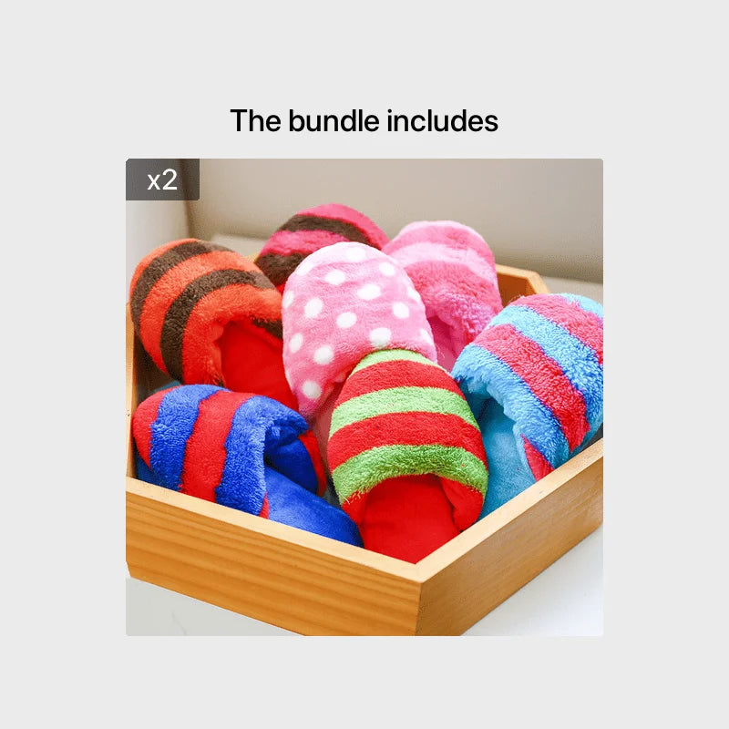 Plush Pet Dog Toys Slippers Bite Sound Shoe Shape Small and Medium-Sized Dog Outdoor Training Cat Pet Toys Supplies