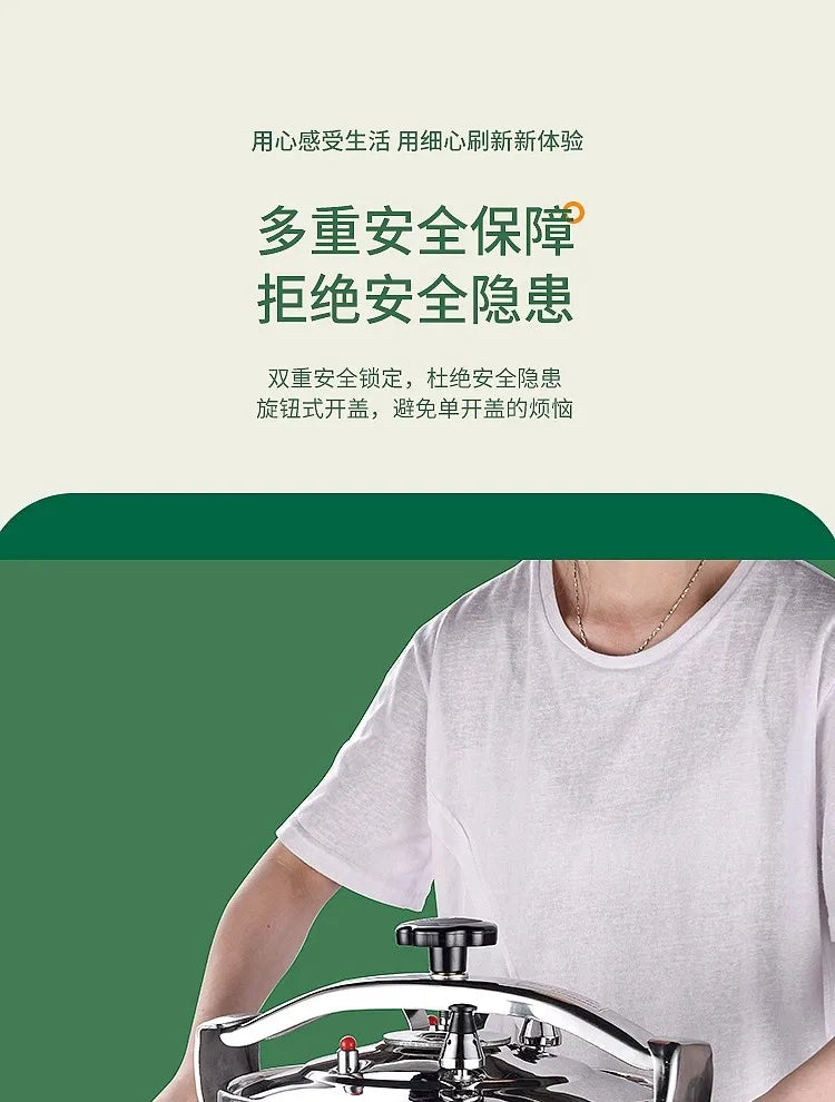 9 Quart olla de presion & ollas de presión para cocinar,Suitable for All Hob Types,instant fast stainless steel pressure cooker