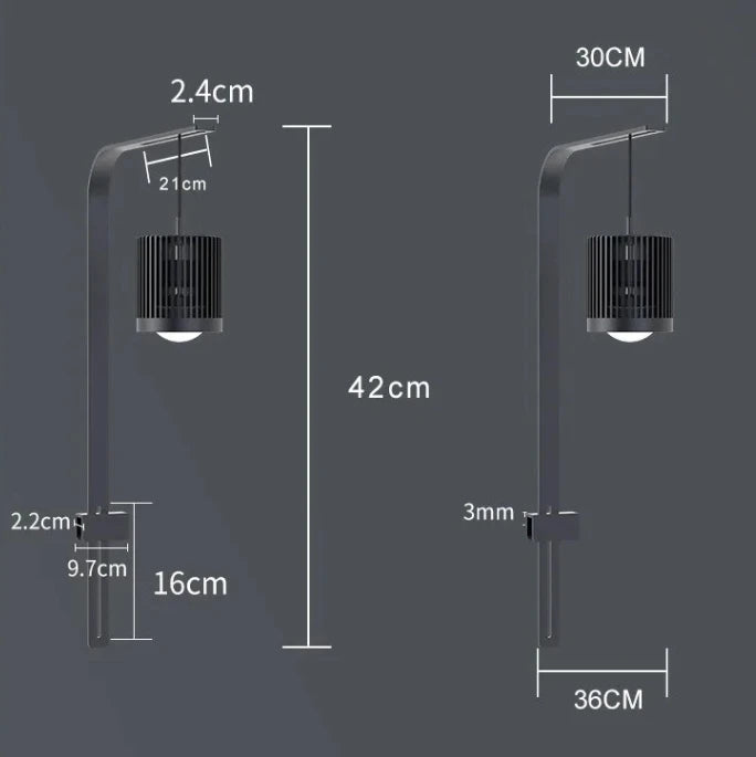 MAYIN Super Colour 100W Freshwater Goldfish Algae Bloom Planted Fish Tank Brightening Lamp LED Aquarium Downlight