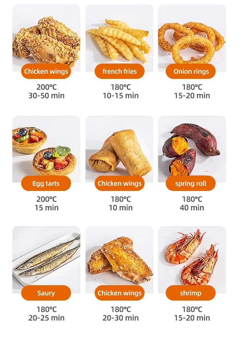 15L Stainless steel Electric Air Fryer Household Large Capacity Intelligent Kitchen Cooker Toaster Oven Combo Digital Display